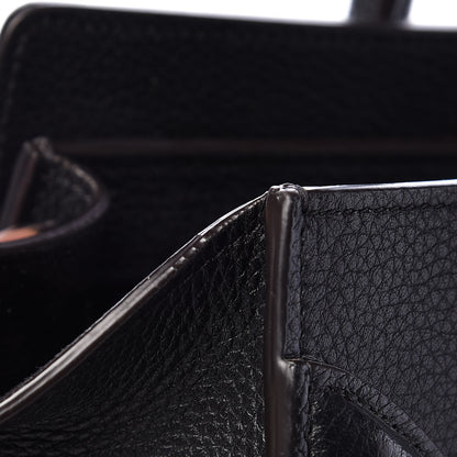 Celine Drummed Calfskin Micro Luggage Black 14 of 15
