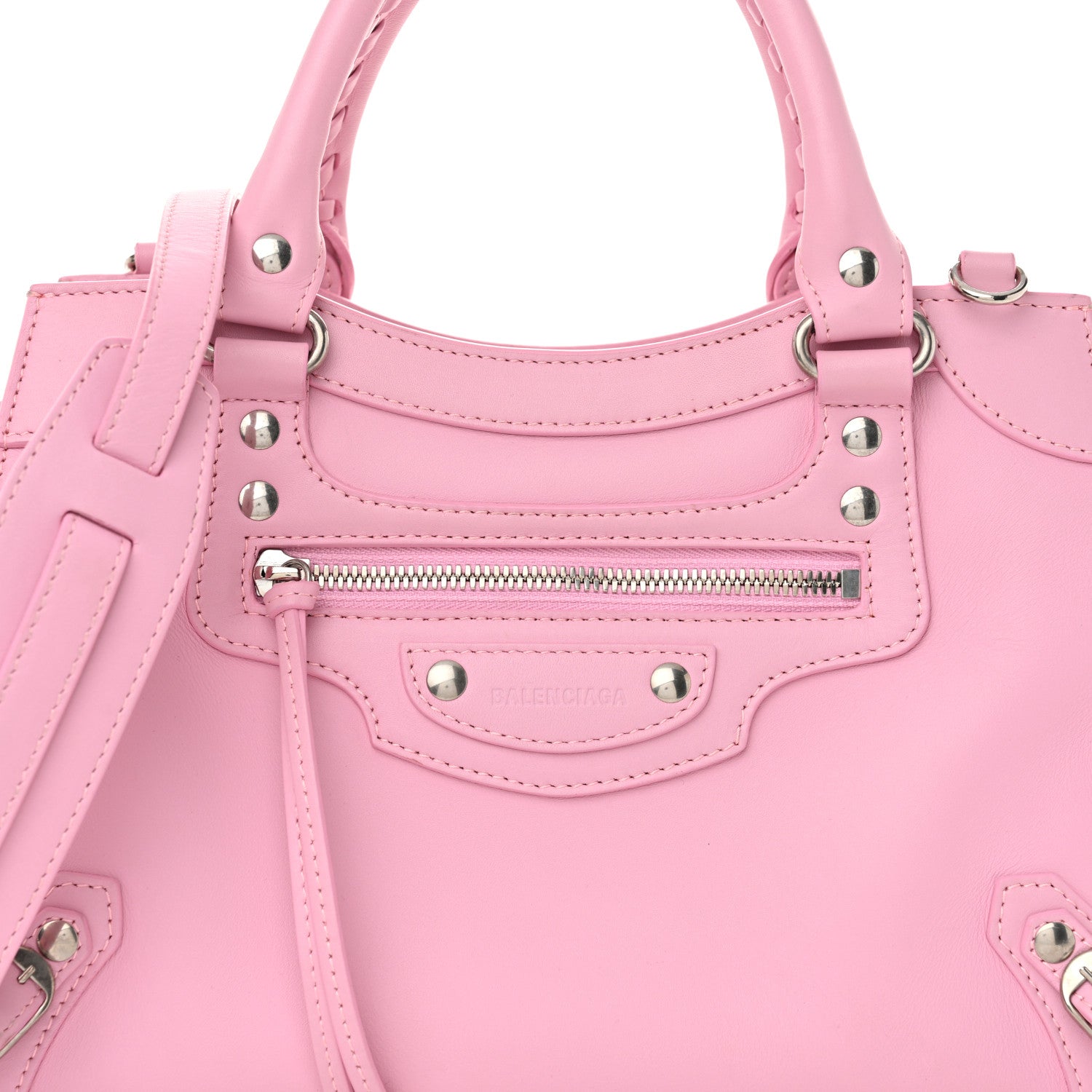 Balenciaga Smooth Calfskin Neo Classic Silver Hardware S City Candy Pink 8 of 12