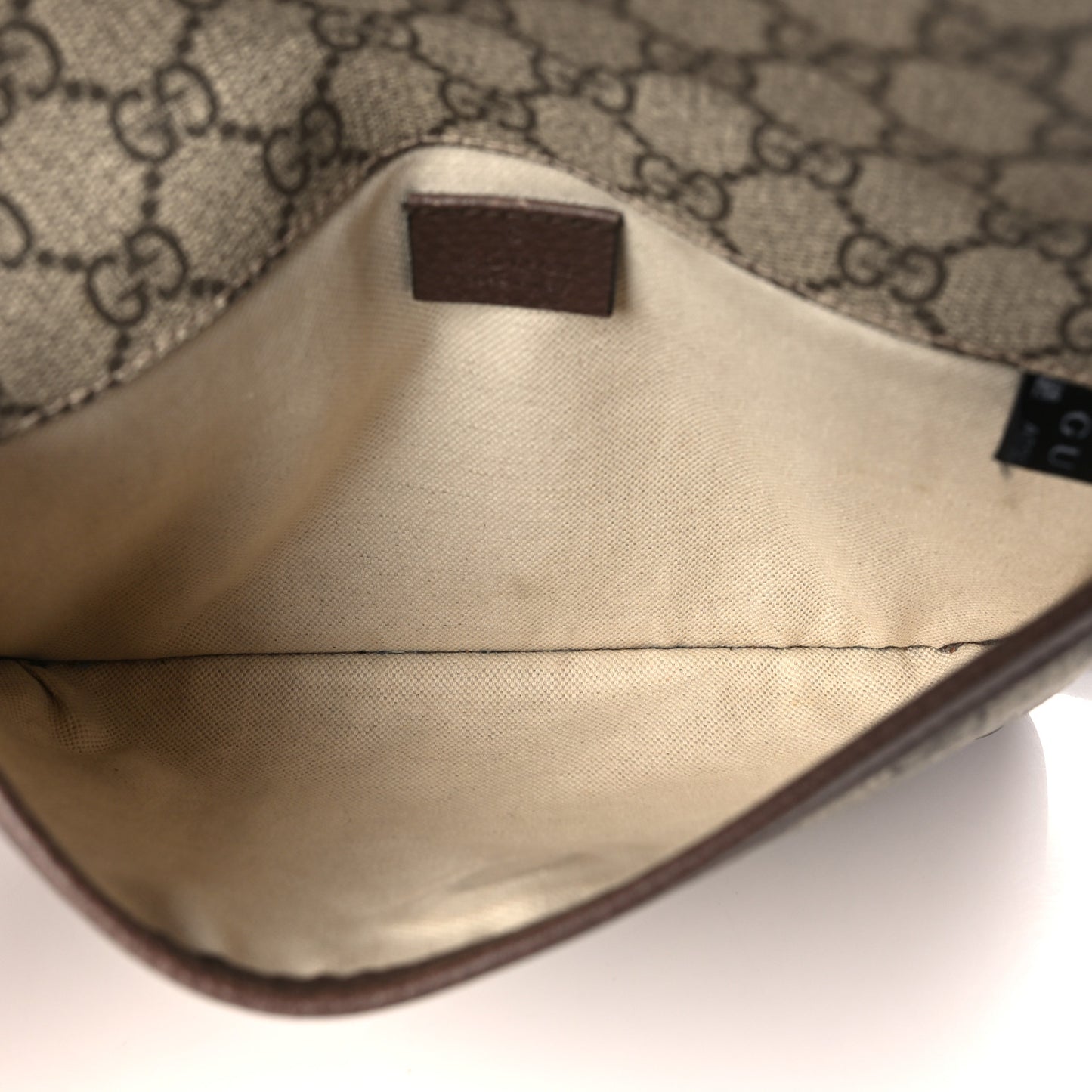 GG Supreme Monogram Neo Vintage Web Belt Bag Brown