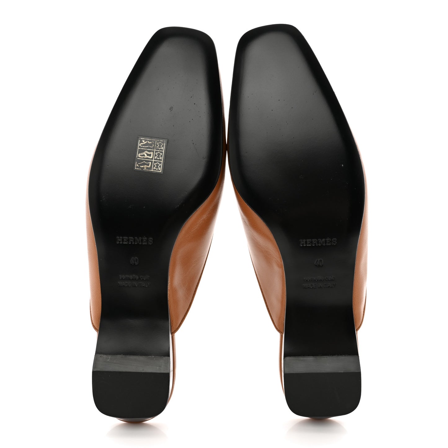 Goatskin Diane Mules 40 Beige Dore