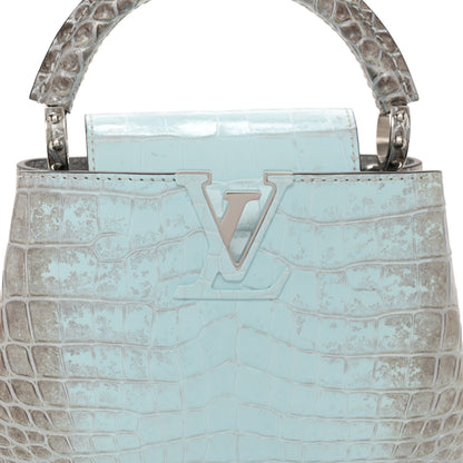 Louis Vuitton Crocodile Mini Capucines Blue Celeste 7 of 10