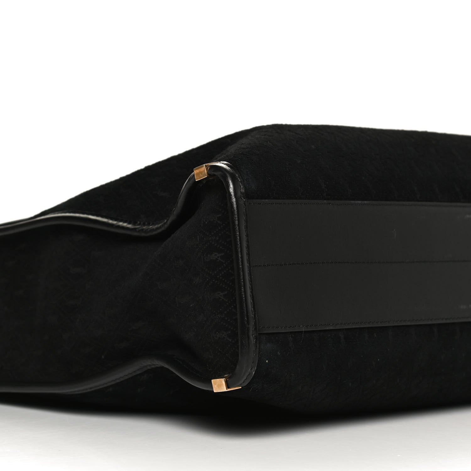 Saint Laurent Suede All-Over Monogram Convertible Tote Black 6 of 11