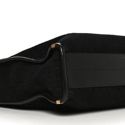 Saint Laurent Suede All-Over Monogram Convertible Tote Black 6 of 11