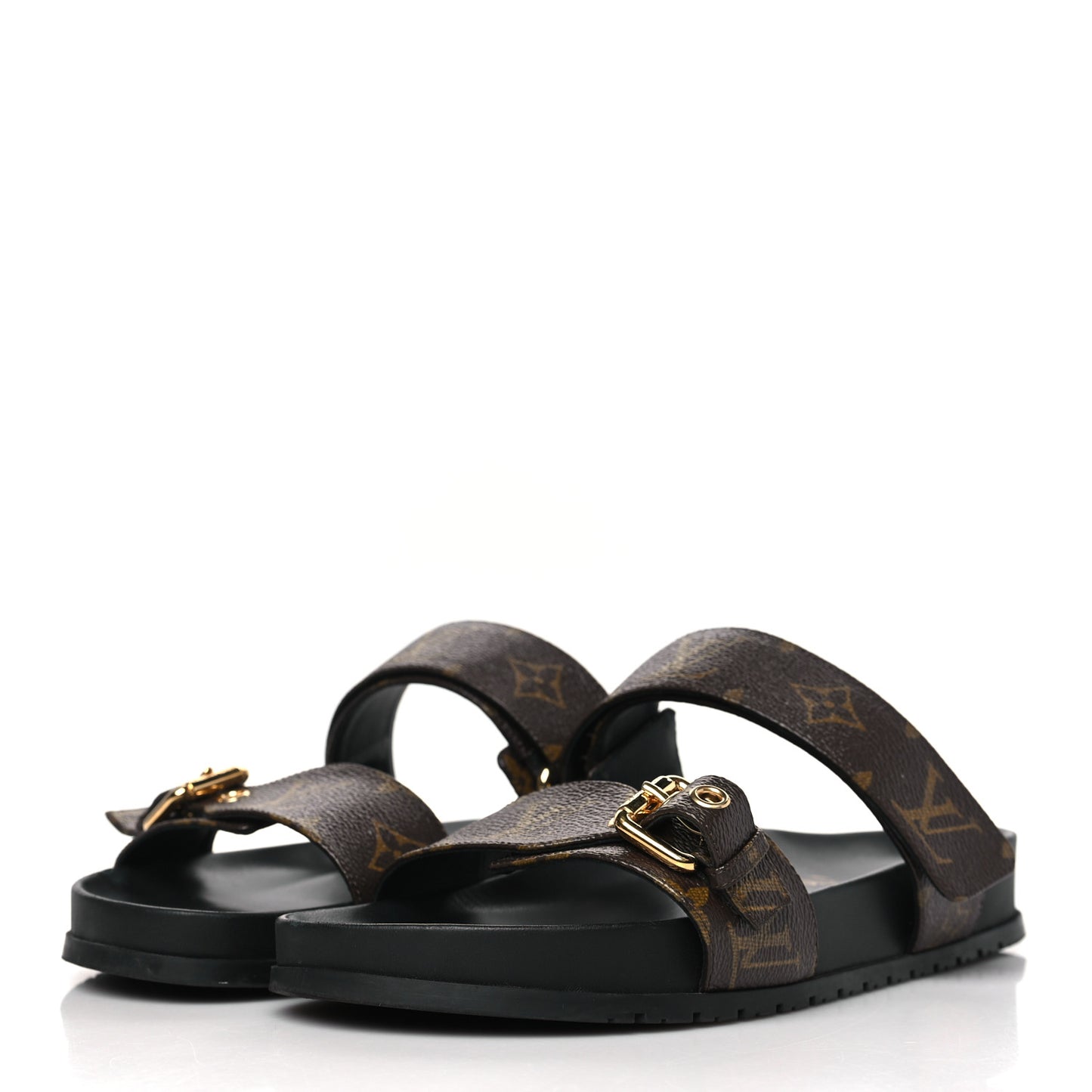 Monogram Bom Dia Mule Sandals 40 Black
