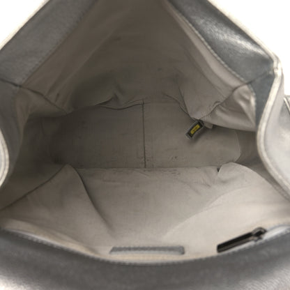 Chanel Metallic Grained Calfskin Quilted Large Casual Rock Backpack Silver 4 of 8