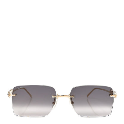 Cartier Clash De Cartier Square Sunglasses CT0545S Grey Gold 2 of 7