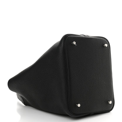 Hermes Taurillon Clemence Picotin Lock 22 MM Black 4 of 13