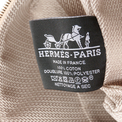 Hermes Canvas Large Bride-A-Brac Pouch Natural Orange 6 of 9