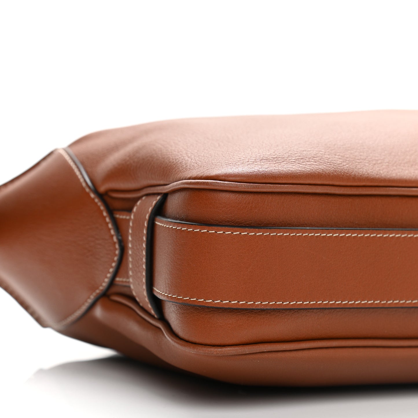 Supple Calfskin Medium Romy Shoulder Bag Tan