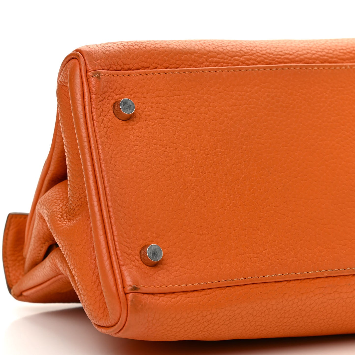 Taurillon Clemence Shoulder Kelly 40 Orange