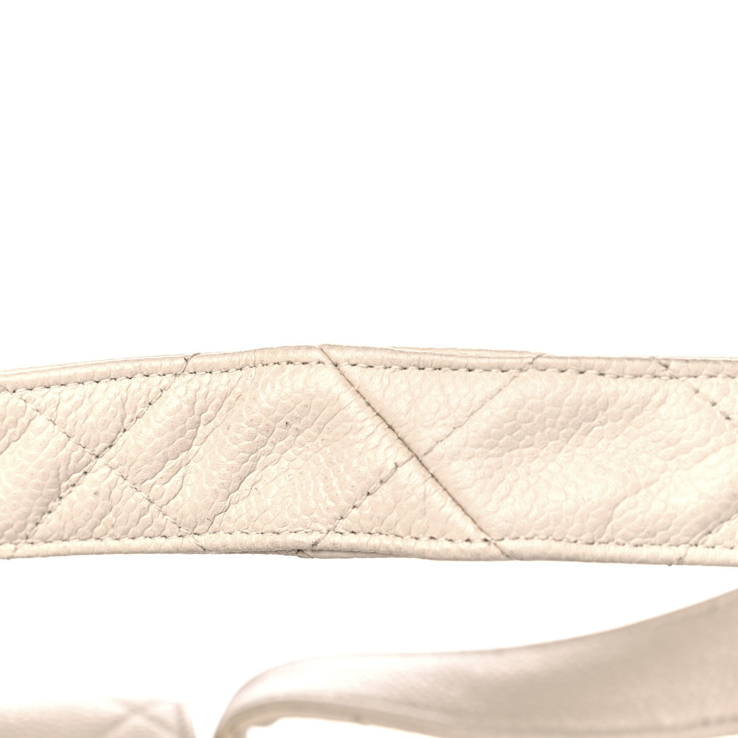 Chanel Caviar Quilted Shoulder Bag White 15 of 15