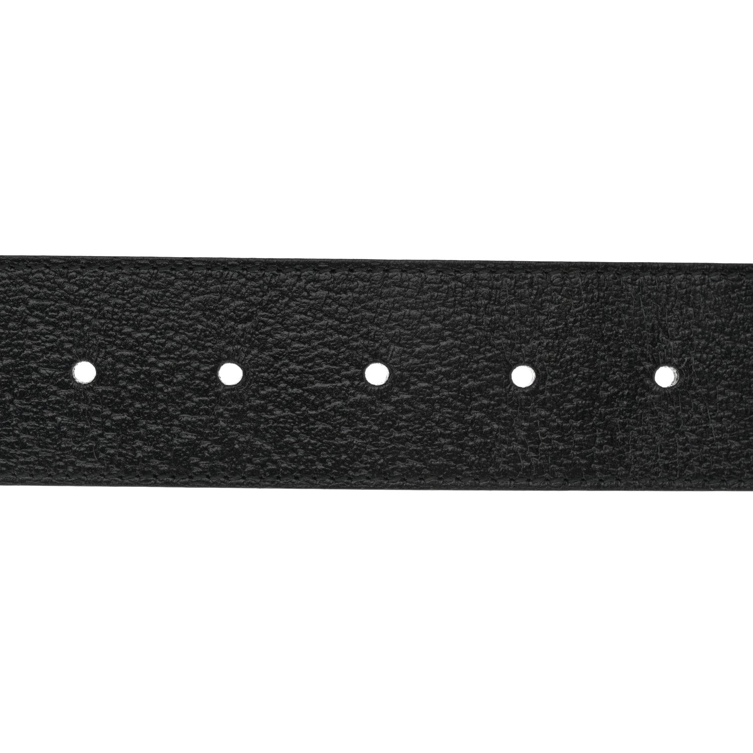 Gucci Textured Calfskin Double G 40mm Belt 75 30 Black 3 of 6