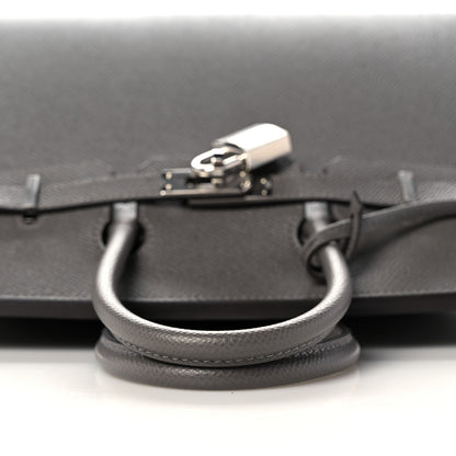 Hermes Epsom Birkin Sellier 25 Etain 15 of 35