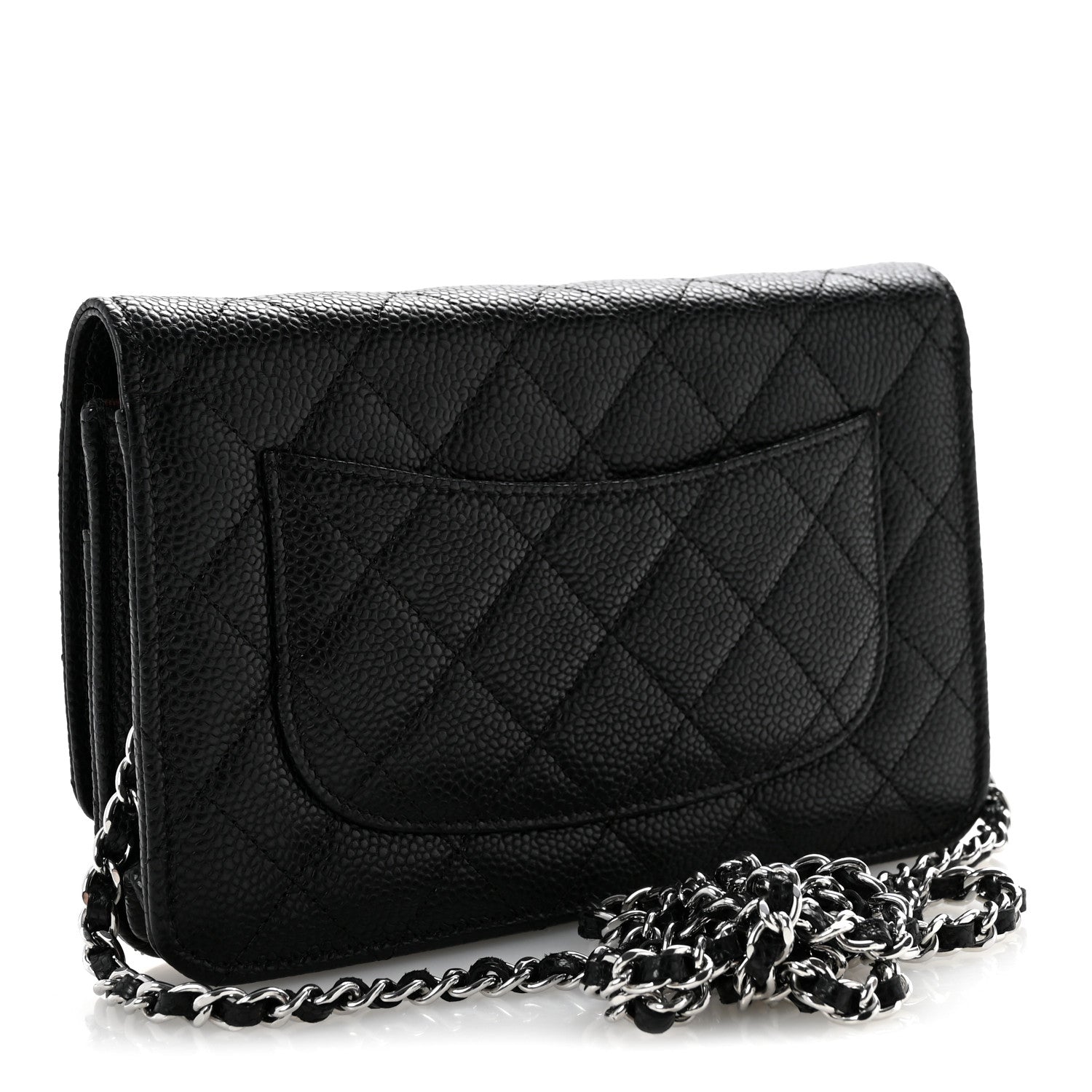 Chanel Caviar Quilted Wallet On Chain WOC Black 3 of 13