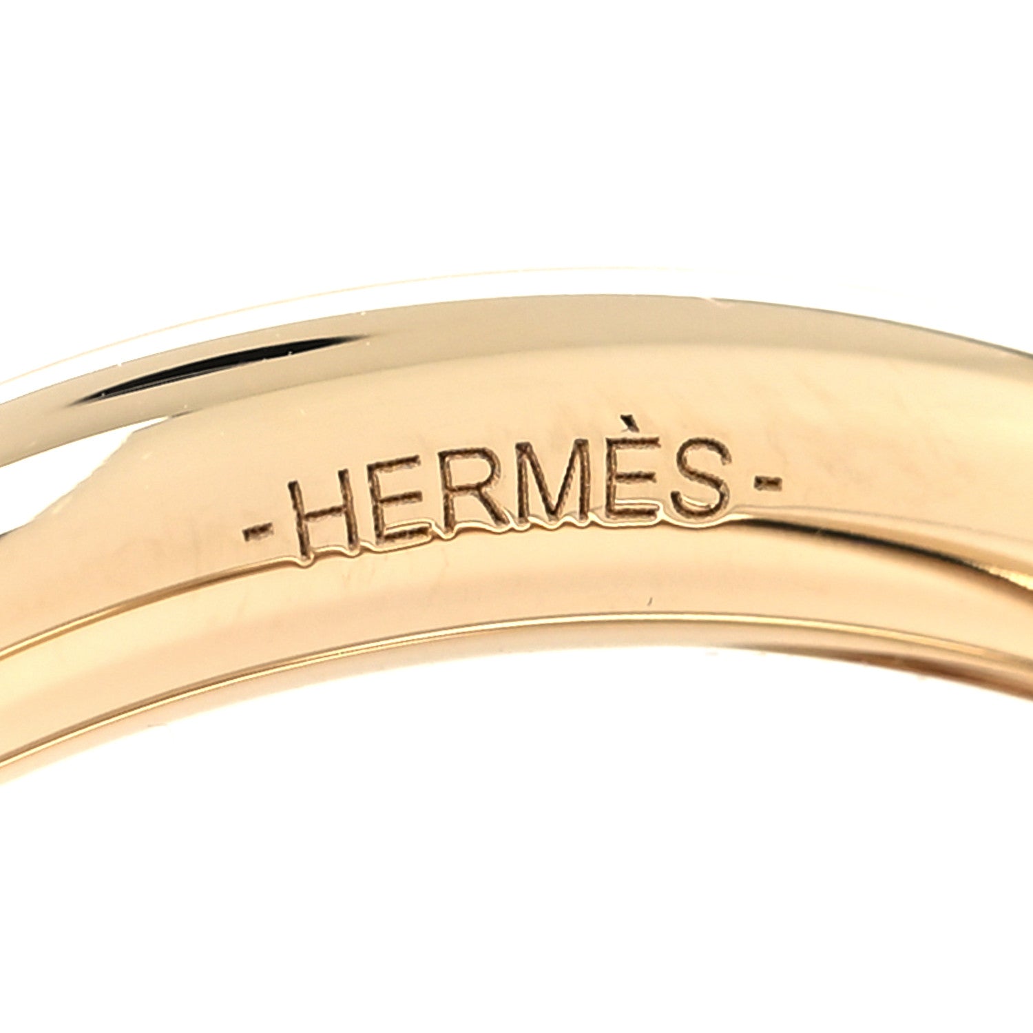 Hermes Permabrass Round Scarf Ring Gold 3 of 5