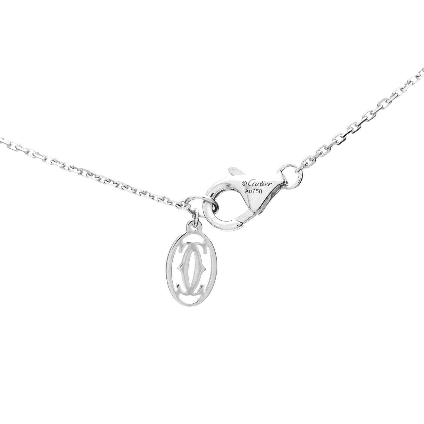 18K White Gold Diamond SM D'Amour Pendant Necklace