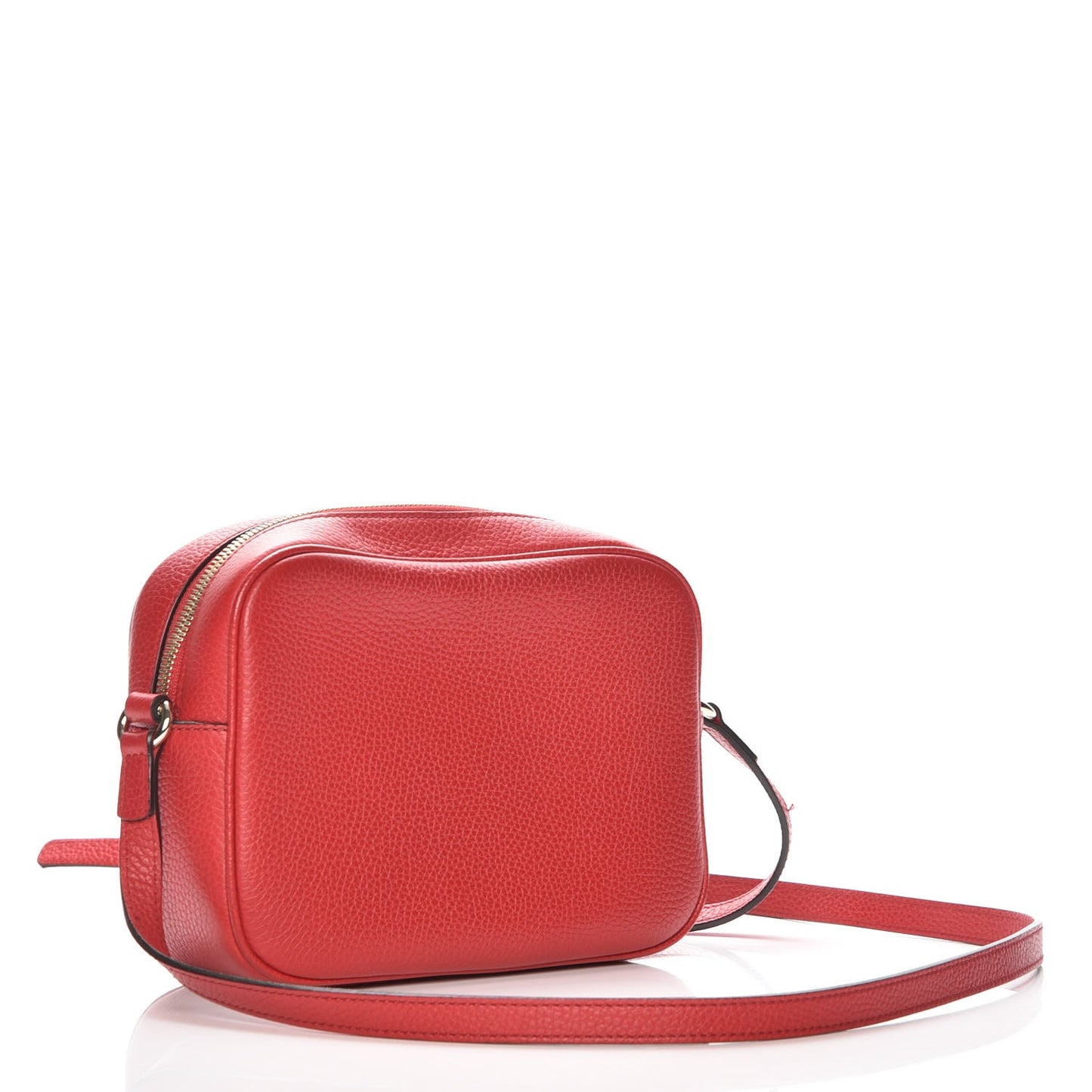 Pebbled Calfskin Small Soho Disco Bag Tabasco Red