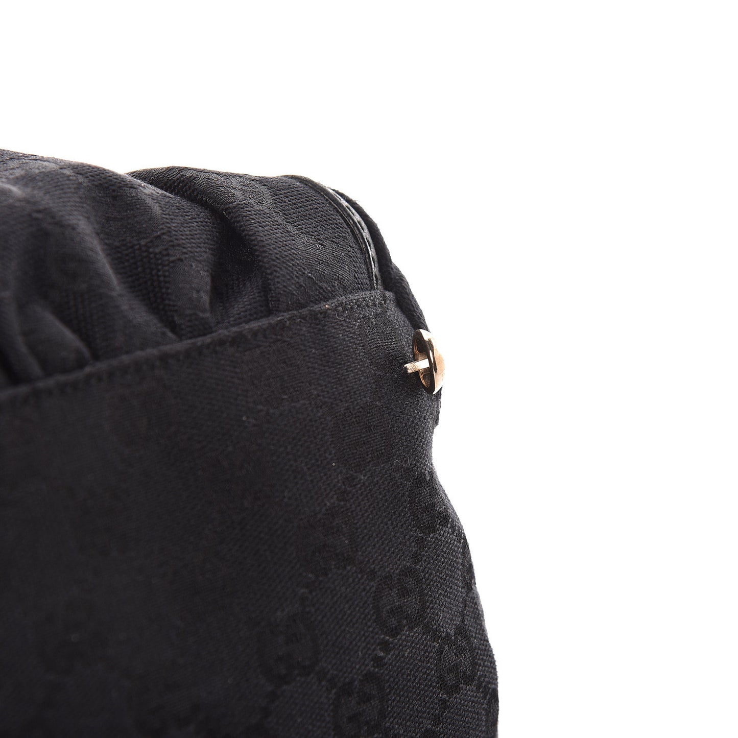 Monogram D Gold Large Shoulder Bag Black