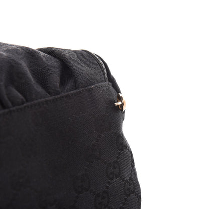 Gucci Monogram D Gold Large Shoulder Bag Black 8 of 13