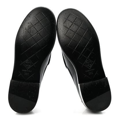Chanel Lambskin Quilted CC Turnlock Loafers 36 Black 6 of 12