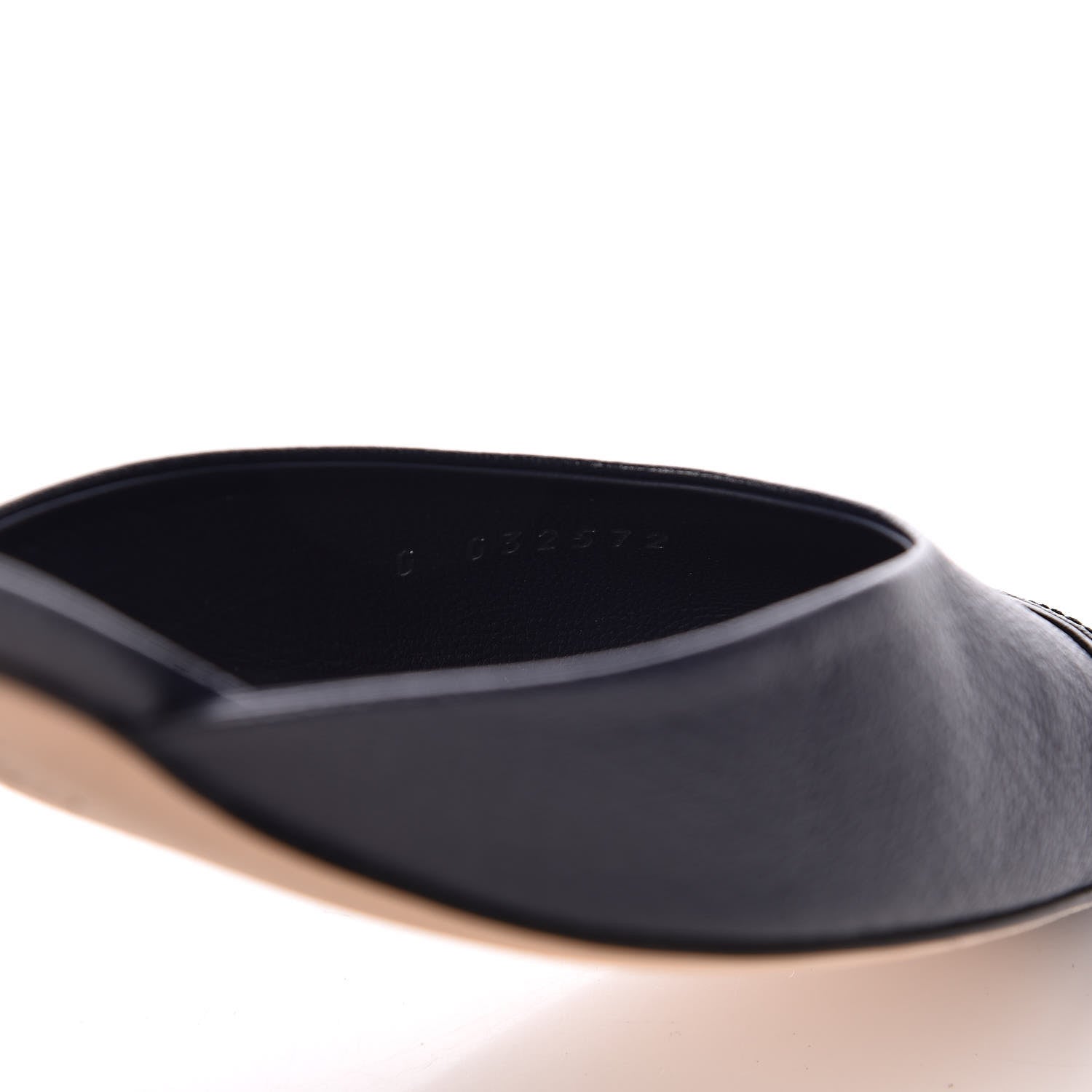 Chanel Goatskin Cap Toe CC Slingback Pumps 40 Navy Black 8 of 9