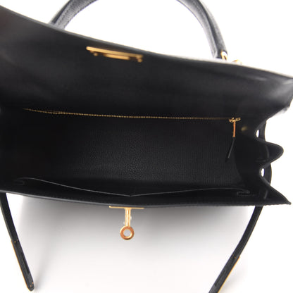 Hermes Epsom Kelly Sellier 28 Black 5 of 11