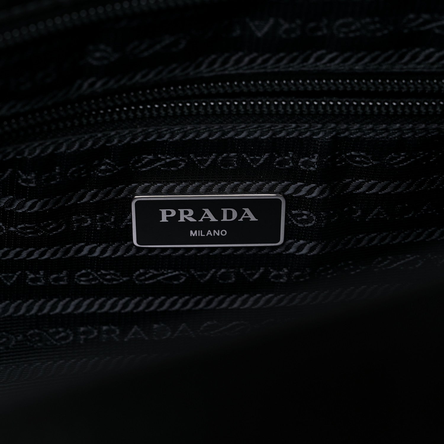 Prada Tessuto Nylon Saffiano Tote Black 6 of 14