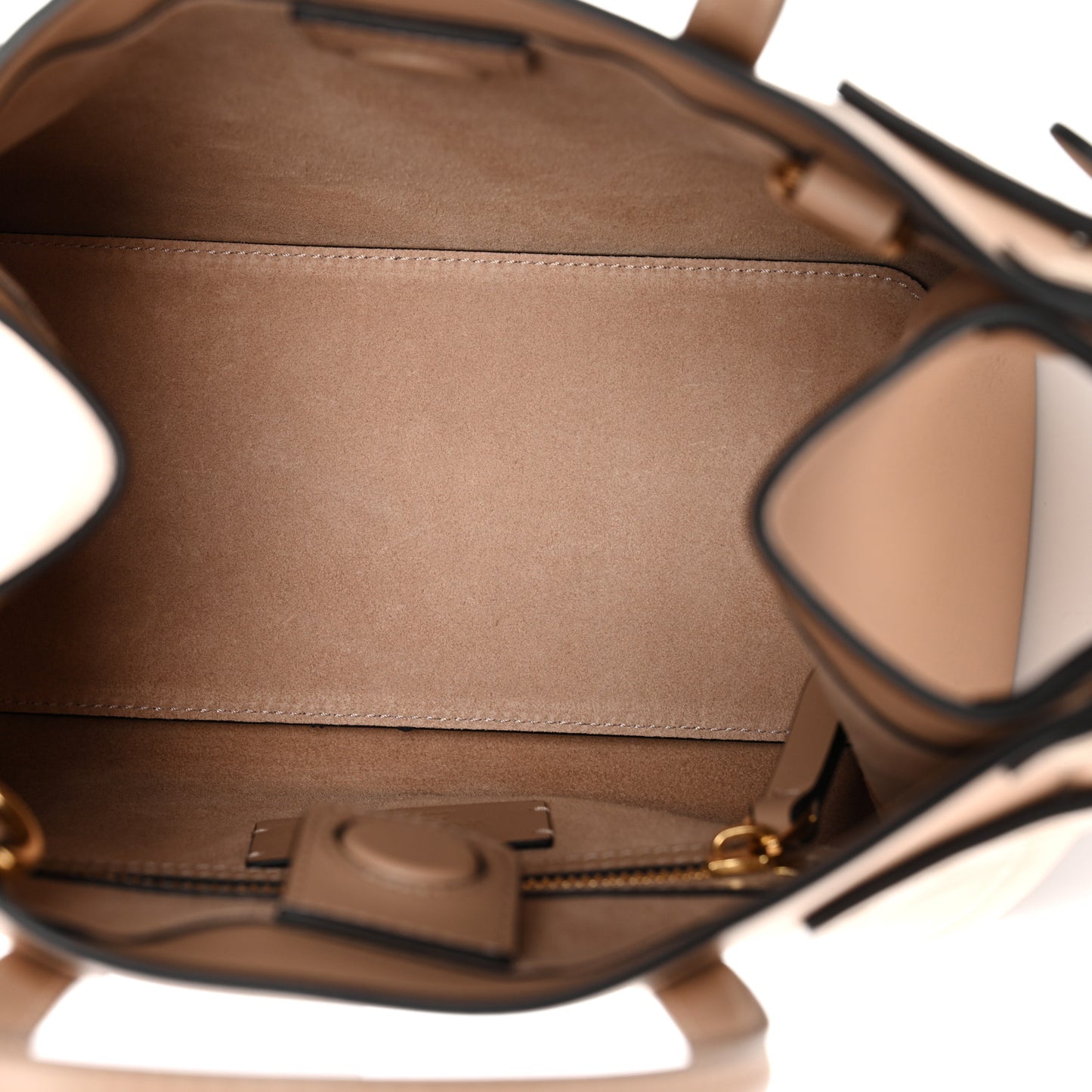 Calfskin Vlogo Small Antibes Tote Rose Sand