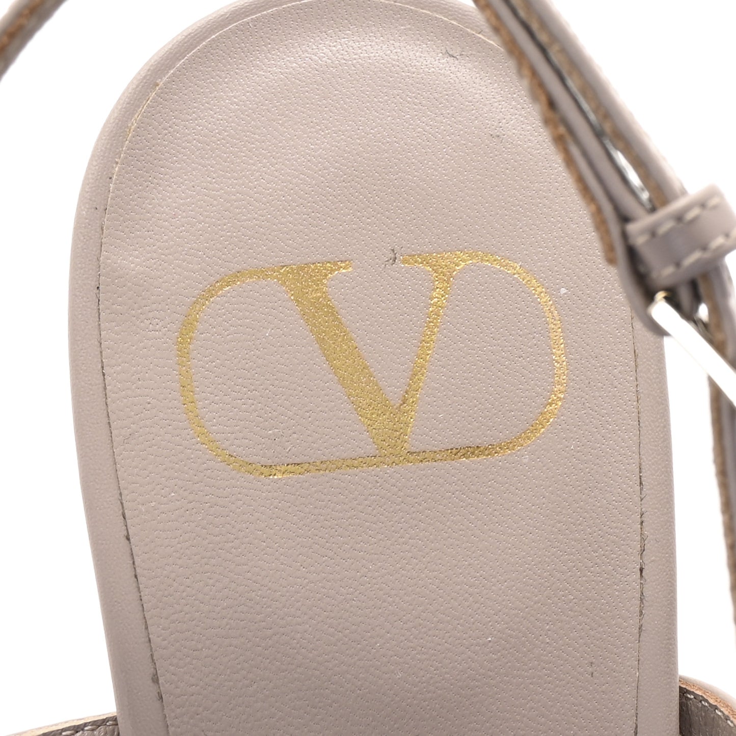 Calfskin Vlogo Slingback 40mm Pumps 40 Poudre