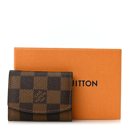 Louis Vuitton Damier Ebene Cufflinks Case 7 of 7