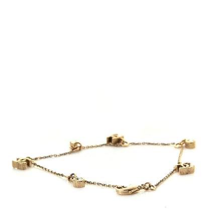 Chanel Crystal Charm CC Bracelet Gold 2 of 4