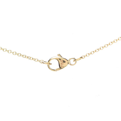 David Yurman 18K Yellow Gold Diamond Initial F Charm Necklace 5 of 5