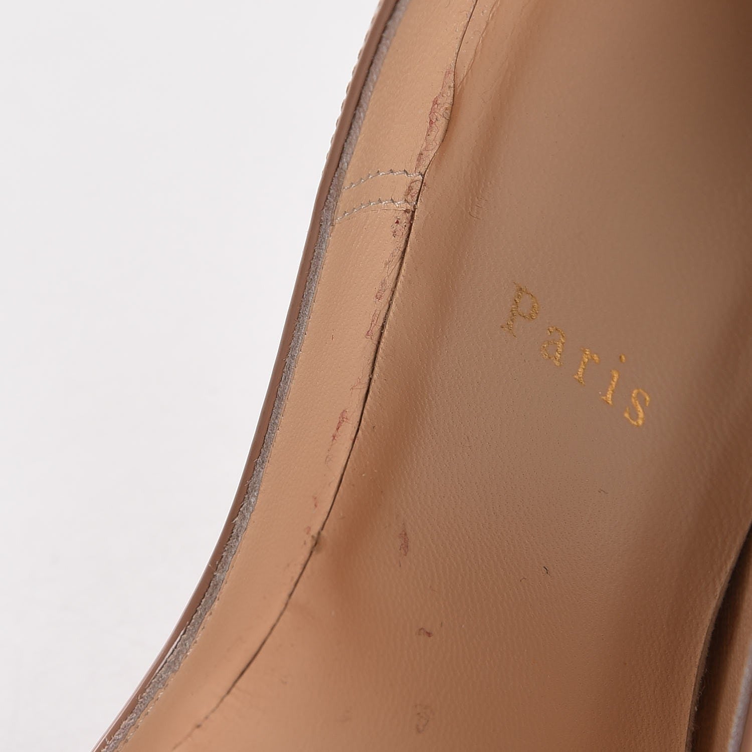 Christian Louboutin Patent So Kate 120 Pumps 37 Nude 8 of 10