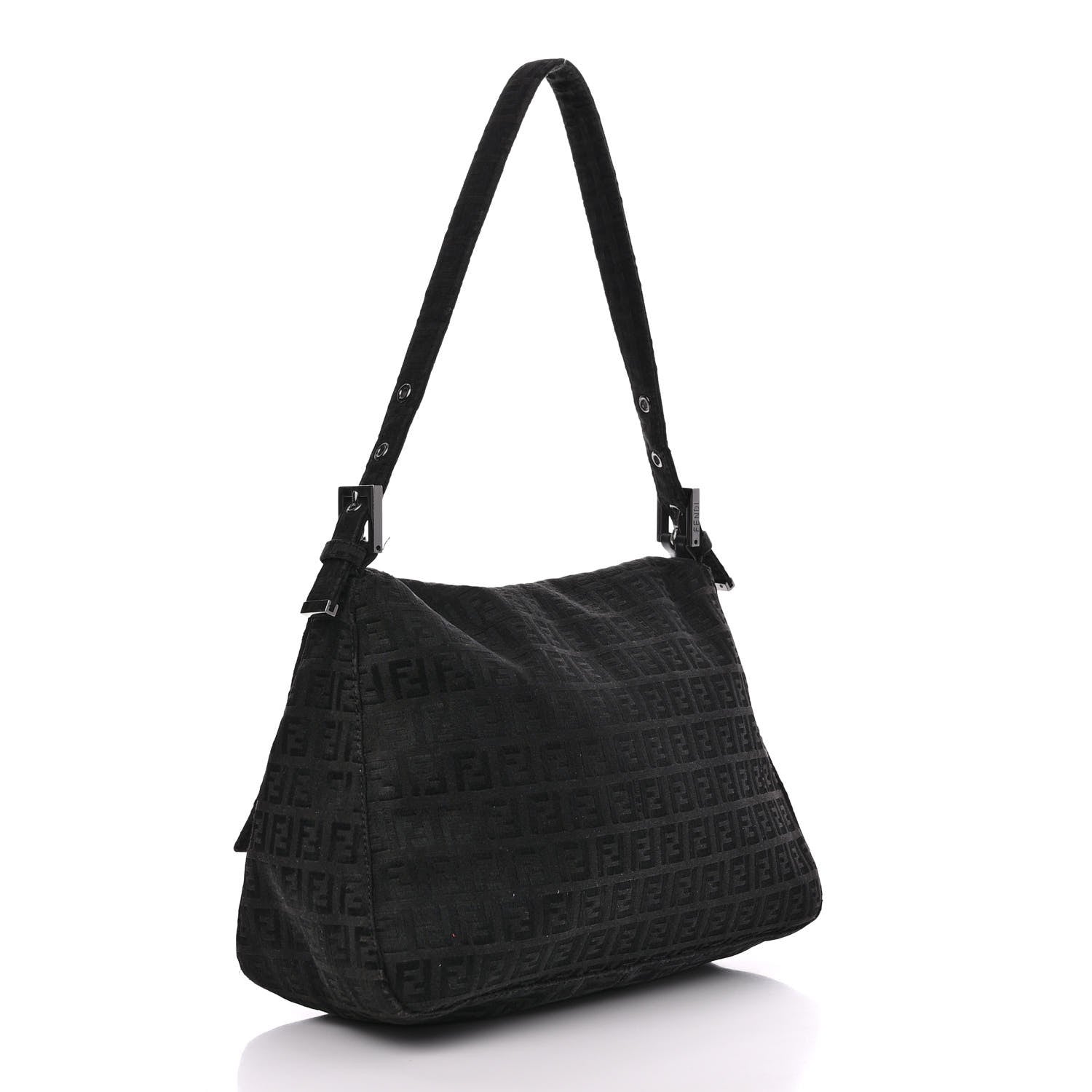 Fendi Zucchino Mama Baguette Black 3 of 19