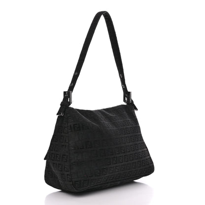 Fendi Zucchino Mama Baguette Black 3 of 19