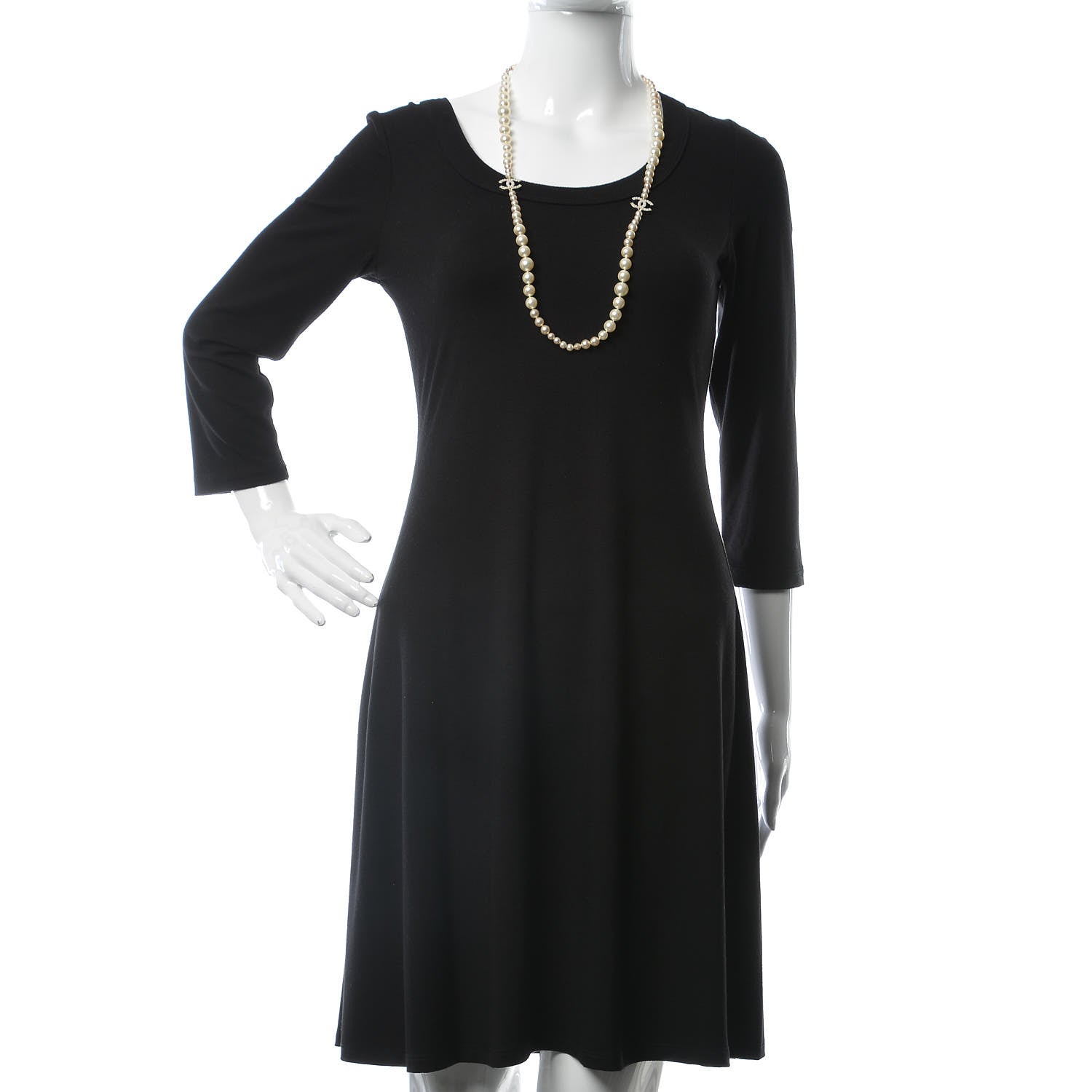 Chanel Pearl CC Long Necklace Gold 2 of 6