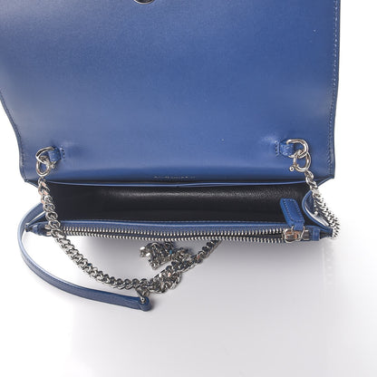 Saint Laurent Smooth Calfskin Classic Monogram Kate Tassel Chain Wallet Denim 5 of 8