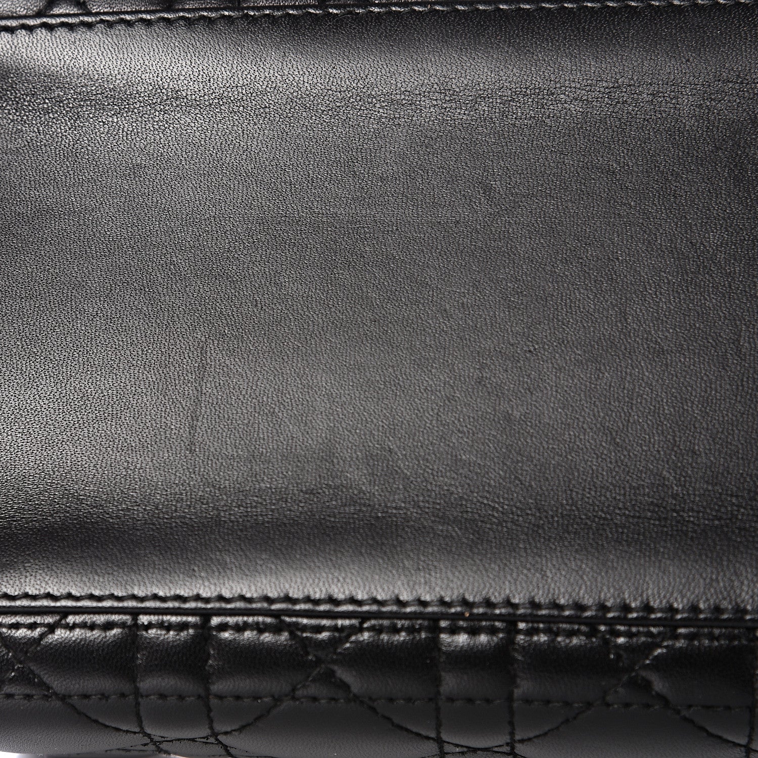 Christian Dior Lambskin Cannage Medium Lady Dior Black 9 of 12