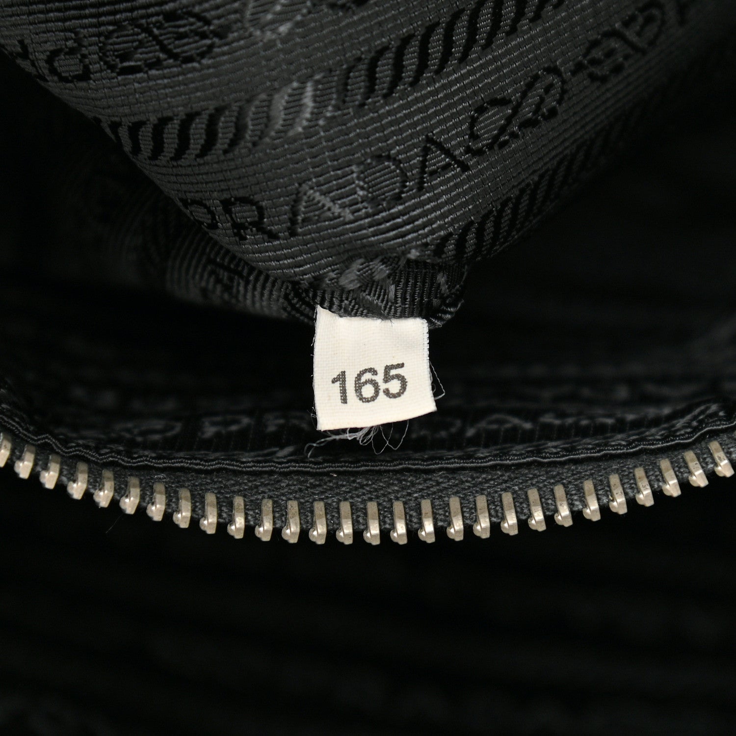 Prada Tessuto Nylon Saffiano Tote Black 7 of 10