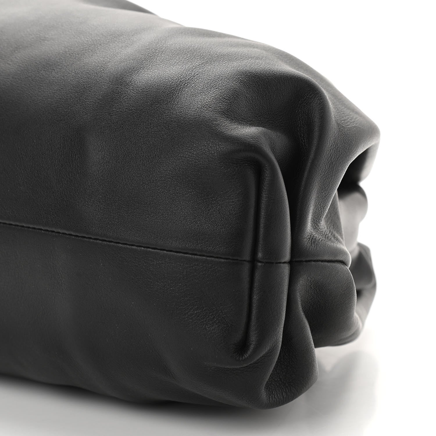 Bottega Veneta Smooth Butter Calf The Pouch Oversized Clutch Black 10 of 10