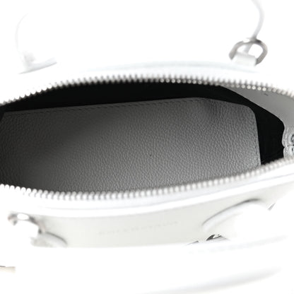Balenciaga Grained Calfskin XXS Ville Top Handle Bag White Black 4 of 4
