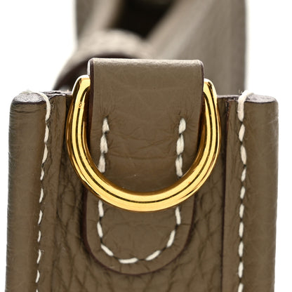 Hermes Taurillon Clemence Amazone Evelyne TPM Etoupe Bleu Indigo 10 of 11