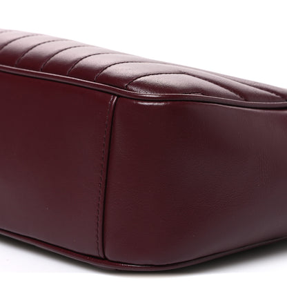 Saint Laurent Calfskin Matelasse Joan Camera Bag Rouge Legion 9 of 9