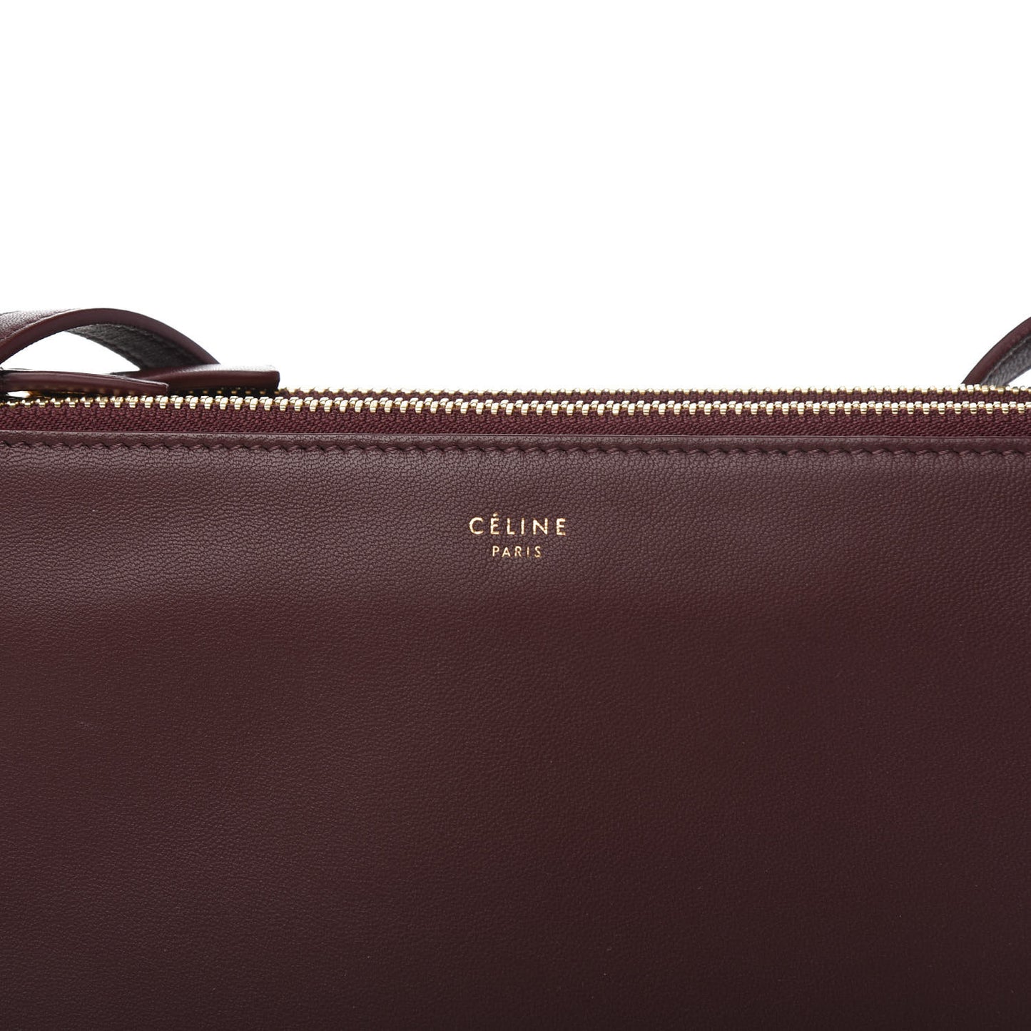 Smooth Lambskin Small Trio Crossbody Bag Burgundy