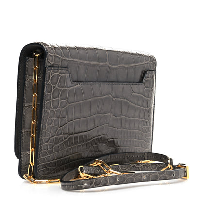 Tom Ford Alligator Natalia Bag Graphite 3 of 12