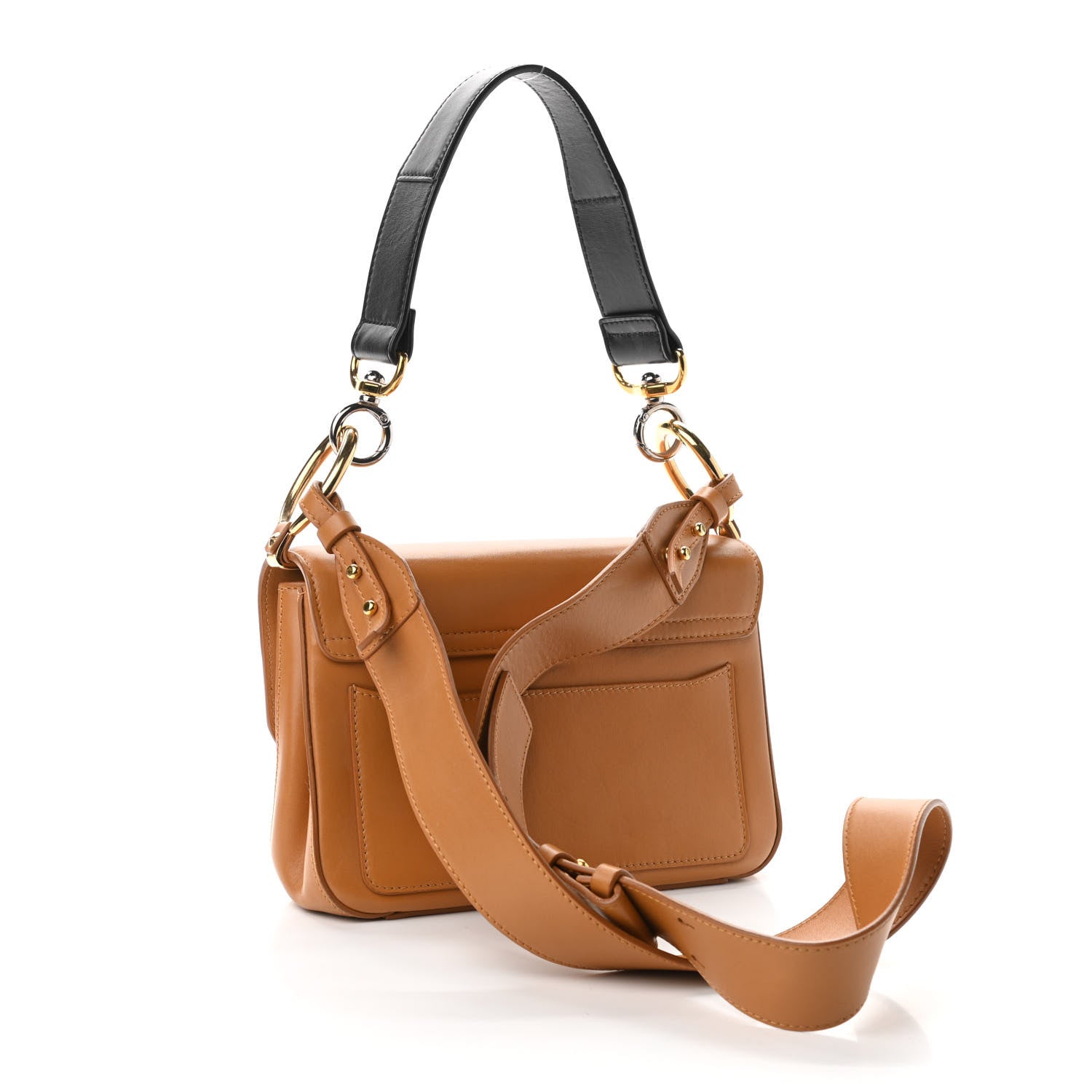 Chloe Calfskin Small C Double Carry Autumnal Brown 3 of 11
