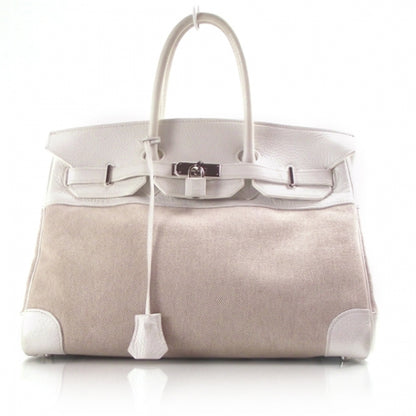 Hermes Toile Clemence 2 Tone Birkin 35 1 of 15