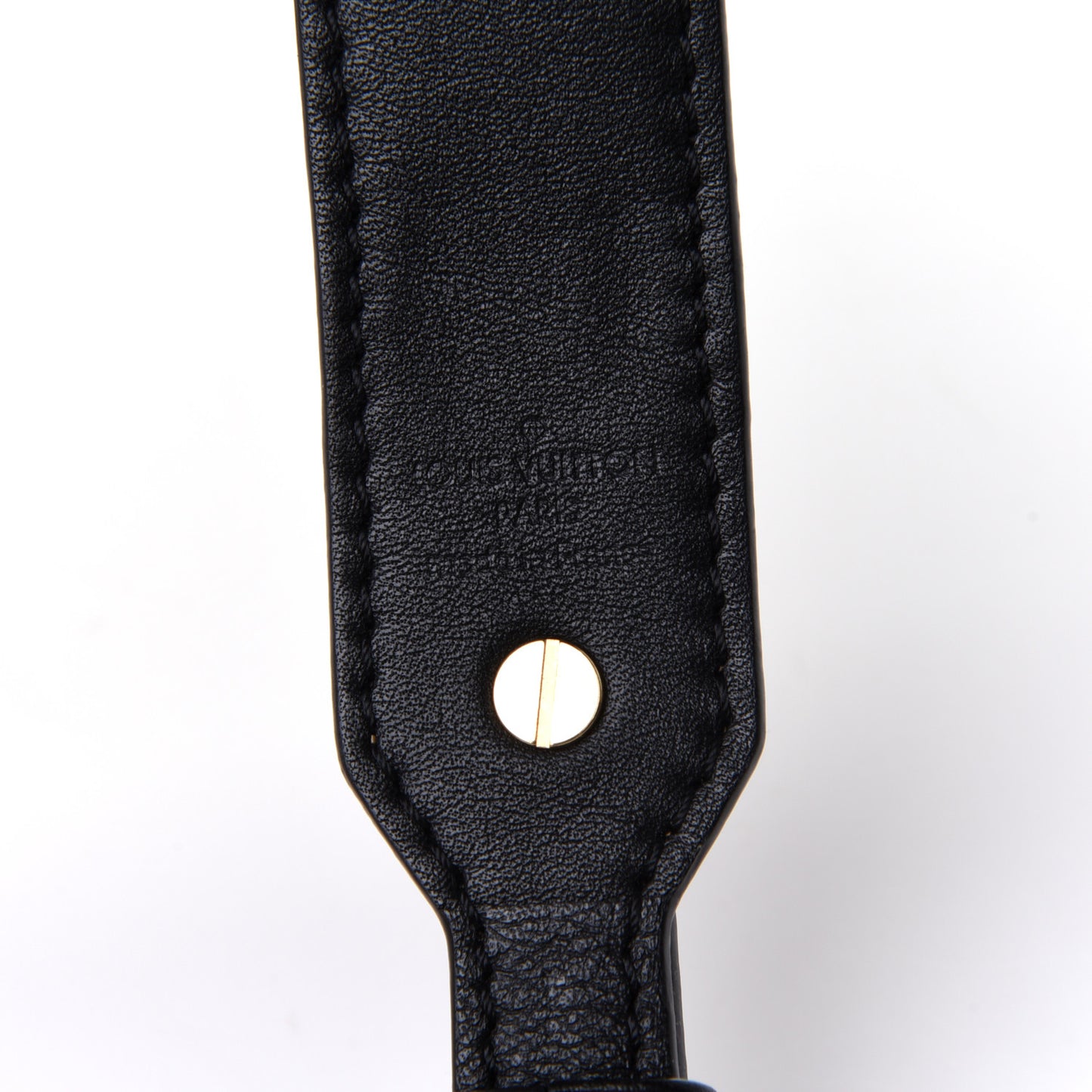 Reverse Monogram Bandouliere Shoulder Strap XL Black