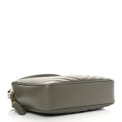 Saint Laurent Calfskin Matelasse Monogram Lou Camera Bag Military Olive 4 of 13