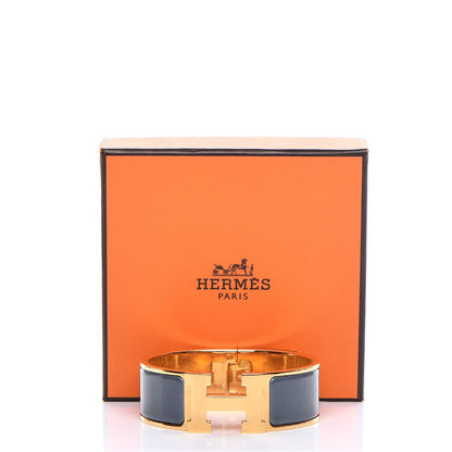 Hermes Enamel Wide Clic Clac H Bracelet PM Slate 5 of 5